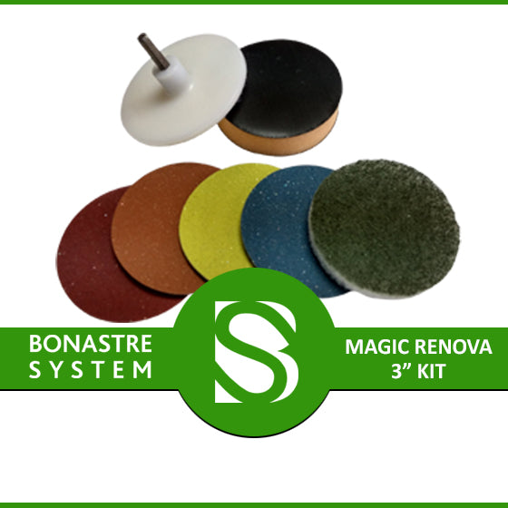 Polishing Magic: Bonastre's natural stone polishing kit for small areas